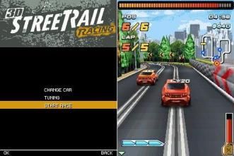 3D Street Rail Racing - Mobile Java Games