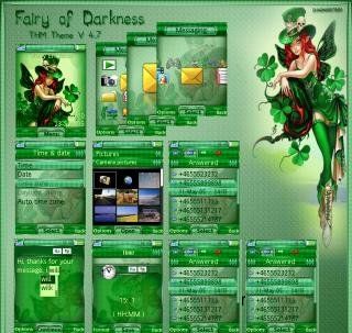Fairy of Darkness / Мобильная тема для Sony Ericsson