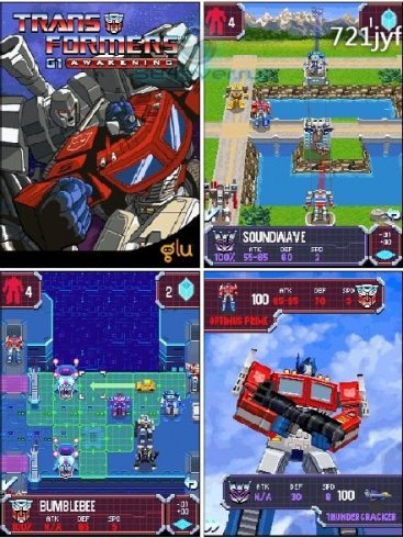 Transformers G1: Awakening - Mobile Java Games