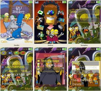 Simpsons Halloween -   Sony Ericsson (240x320)