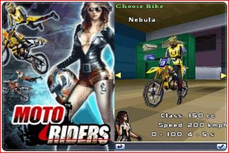 Moto Riders 3D / Мото Рейдеры / Java игра