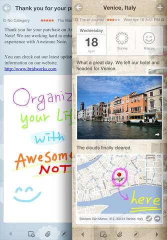 Awesome Note (+To-do/Calendar) v6.0.3 [RUS] [.ipa/iPhone/iPod Touch]