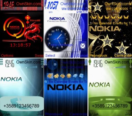 6 Animated themes for NOKIA S60