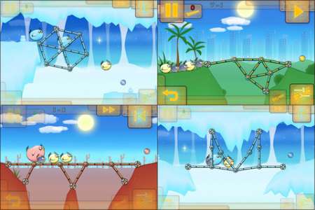 Fat Birds Build a Bridge! HD v1.1 [RUS] [.ipa/iPhone/iPod Touch/iPad]